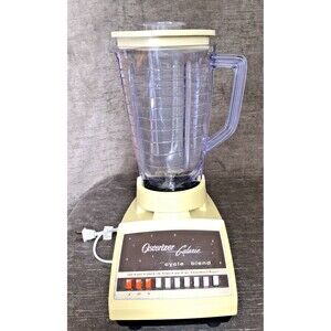 Vintage Yellow Gold Orange Oster Osterizer Galaxie Cycle Blend MCM Blender Works